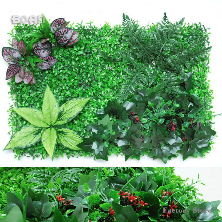 Artificial Grass Wall Greenery Panels Plant Wall Backdrop for Home Restaurant Indoor Decorations