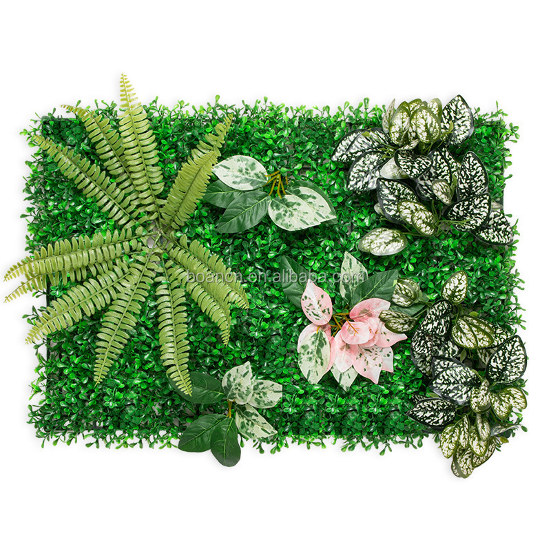 Artificial Grass Wall Greenery Panels Plant Wall Backdrop for Home Restaurant Indoor Decorations