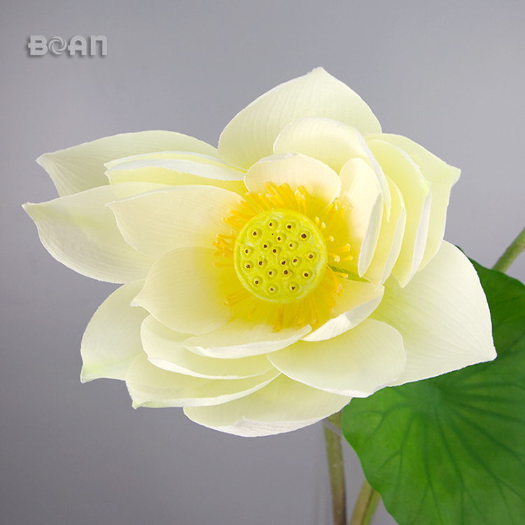 Artificial silk Lotus  flower Plastic flower for floral Decoration