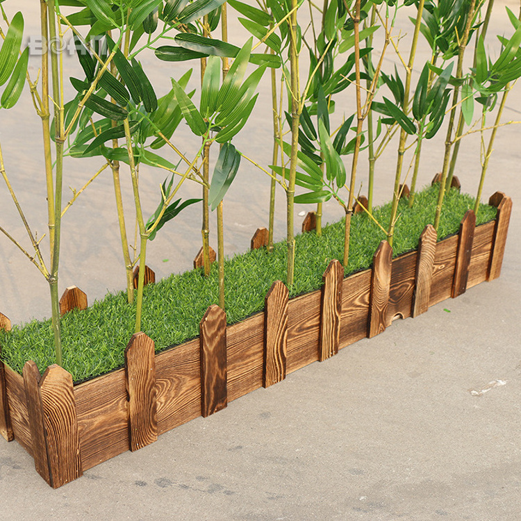 Different Sizes Factory Wholesale 3M Outdoor Fence Decoration Bamboo Leaves Artificial Plant Tree