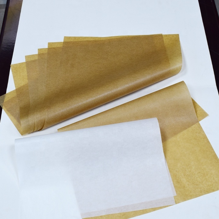 Food grade Greaseproof custom logo printed wax paper parchment paper sheets for baking Food Wrapping Paper