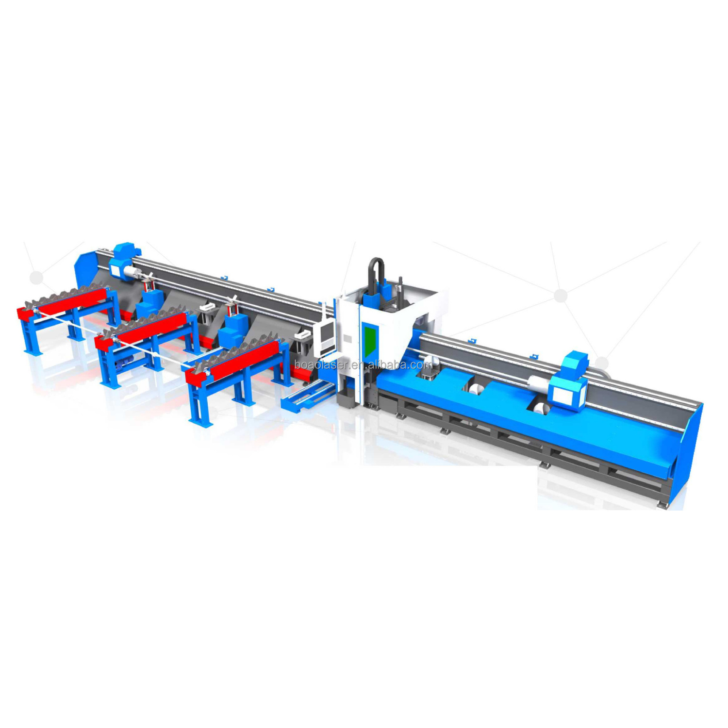 Pipe And Tube Laser Cutting machines from BOAO laser China, metal steel round square plate and tube pipe laser cutter machines