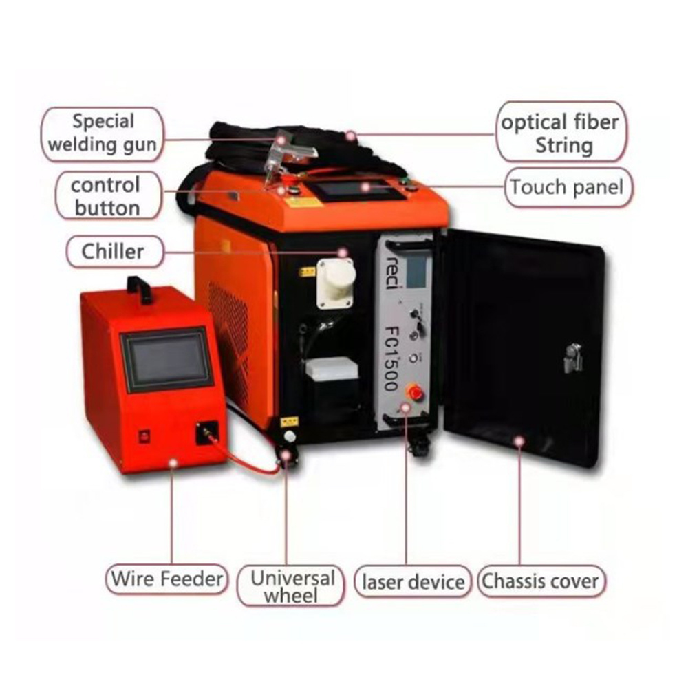 BOAO China 1500W 3000W handheld laser welder cleaner cutter 3 in 1 small portable fiber laser welding machine for metal steel