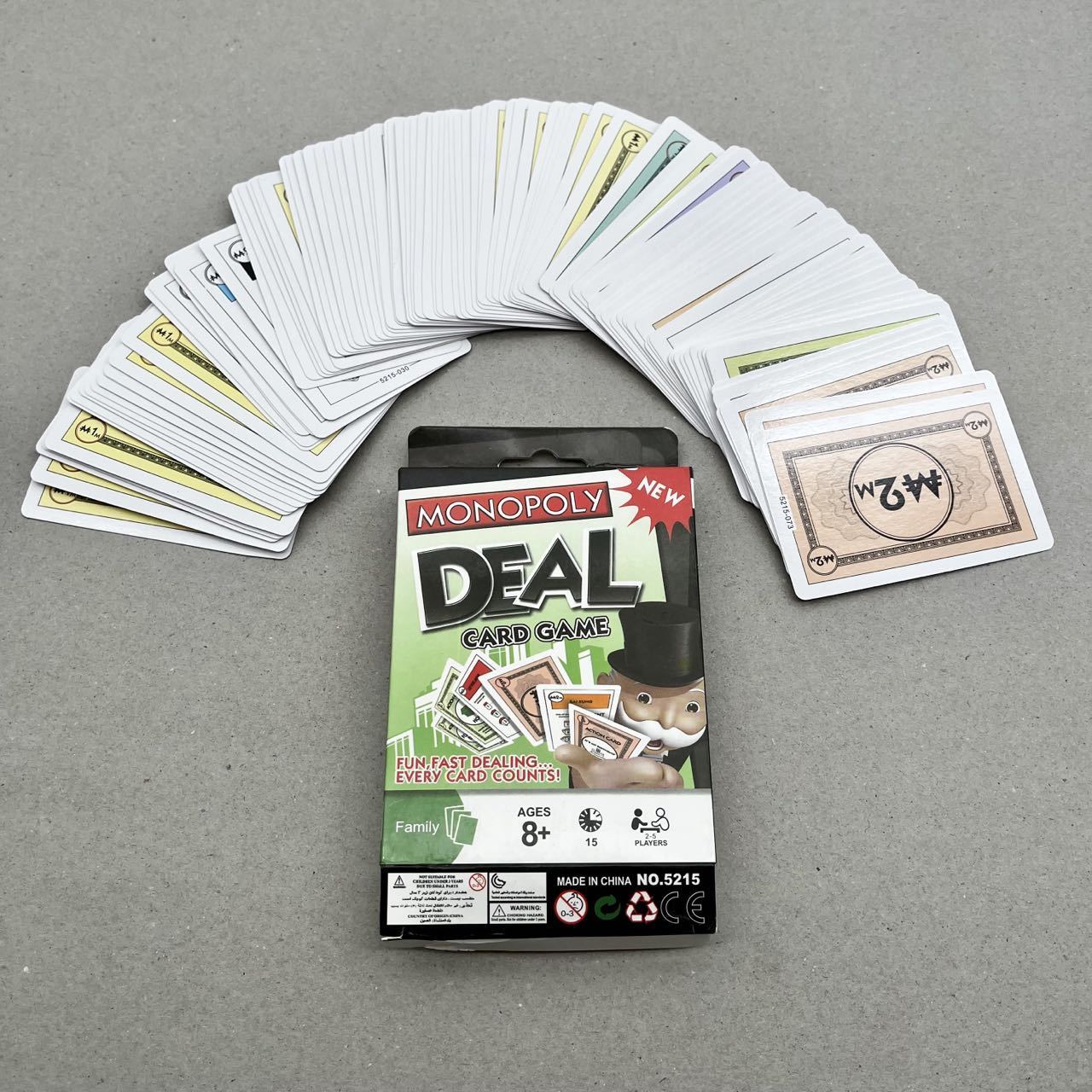 New Product Deal Card Game 108 cards Popular Monopoli Card Game for fun