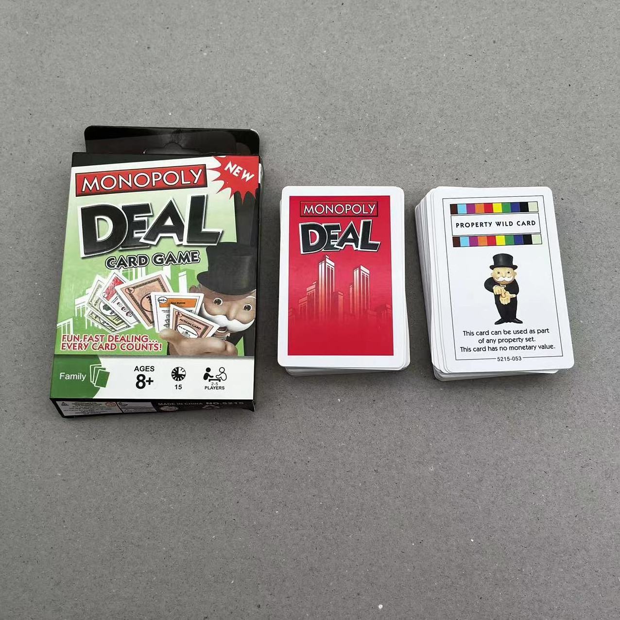 Custom Popular Monopoli Deal Card Game wholesale Card Game for fun