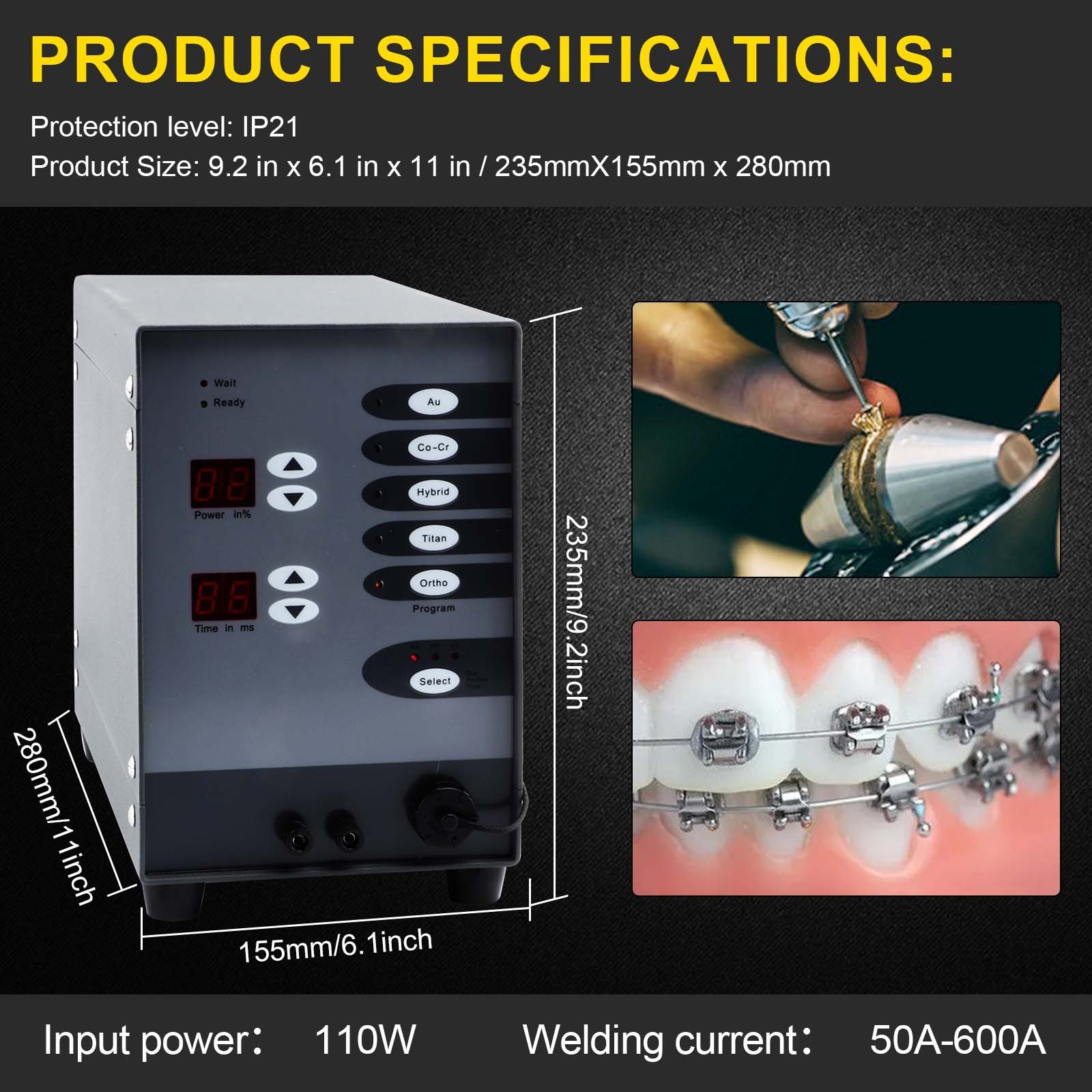 permanent jewelry welder jewelry tools equipment goldsmith 150A Argon Arc Spot Welders Dental Spot Welder