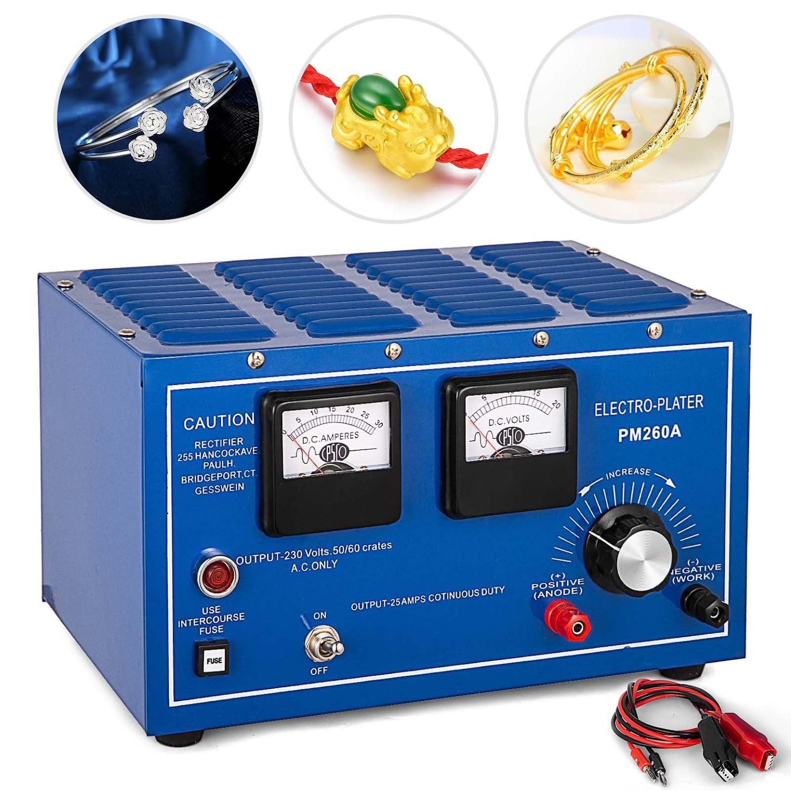 30A Jewelry Plating Rectifier Metal Plated Platinum Silver Rhodium Nickel Electroplating Plater Gold Plating Machine