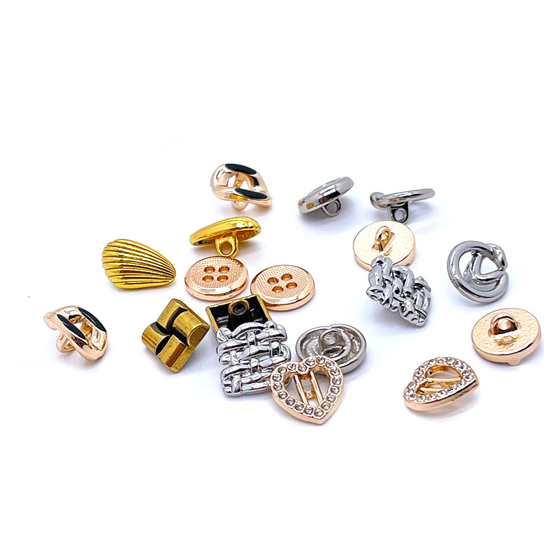 OEM ODM Custom Botones Metal Logo Zinc Alloy Brass Button Embossed Suit Blazer Buttons Coat Gold Sew Shank Buttons for Clothes