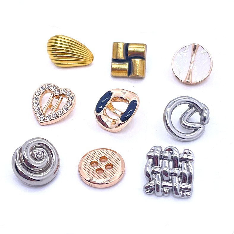 OEM ODM Custom Botones Metal Logo Zinc Alloy Brass Button Embossed Suit Blazer Buttons Coat Gold Sew Shank Buttons for Clothes