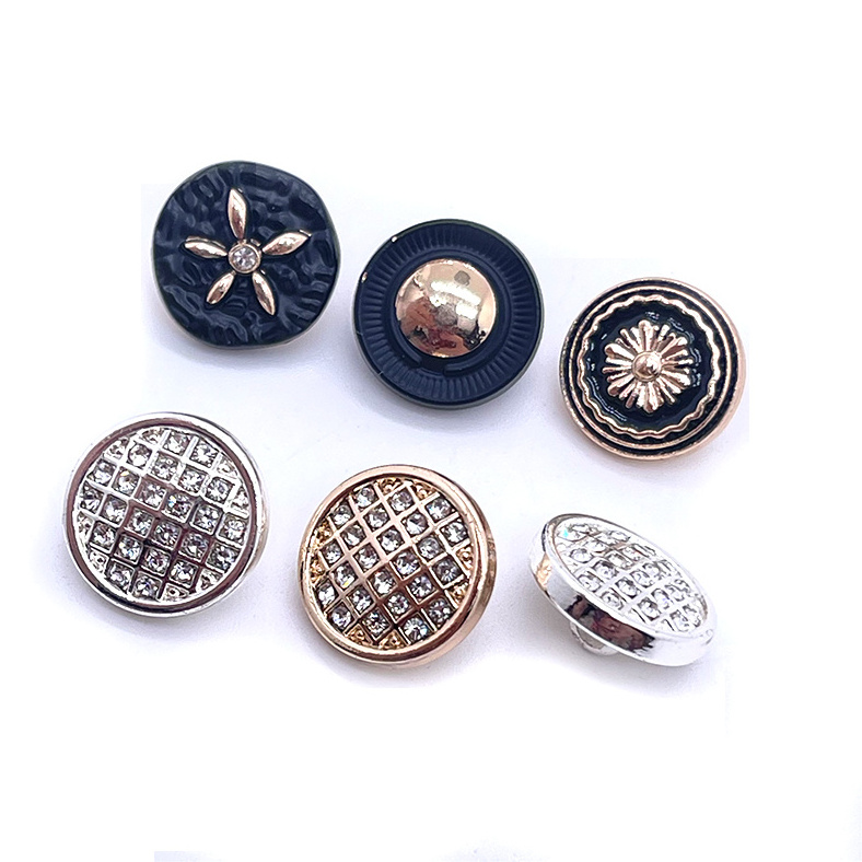 OEM ODM Custom Botones Metal Logo Zinc Alloy Brass Button Embossed Suit Blazer Buttons Coat Gold Sew Shank Buttons for Clothes