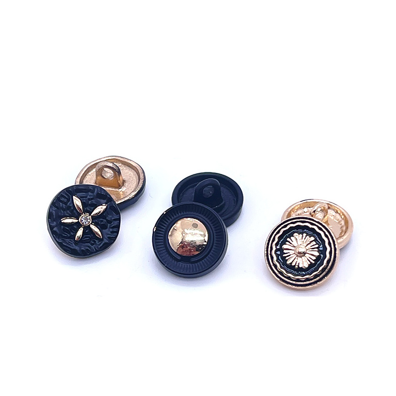 OEM ODM Custom Botones Metal Logo Zinc Alloy Brass Button Embossed Suit Blazer Buttons Coat Gold Sew Shank Buttons for Clothes