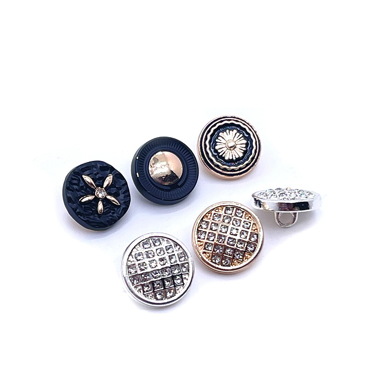 OEM ODM Custom Botones Metal Logo Zinc Alloy Brass Button Embossed Suit Blazer Buttons Coat Gold Sew Shank Buttons for Clothes