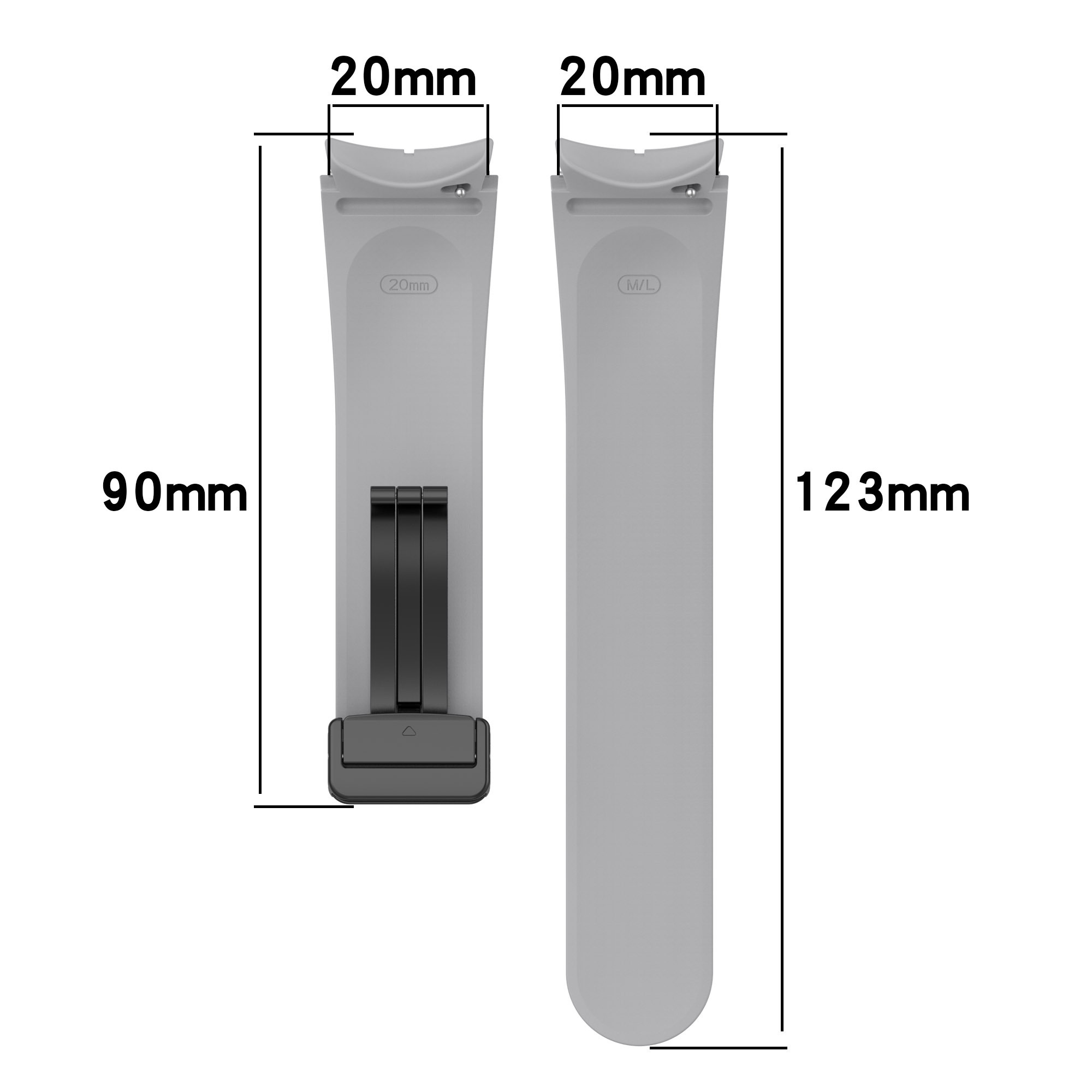 Samsung Official  Magnetic Buckle Silicone Watch Strap Bands For Watch 5 Pro Galaxy 3 4 46mm 44mm 40mm Smart watch Bracelet