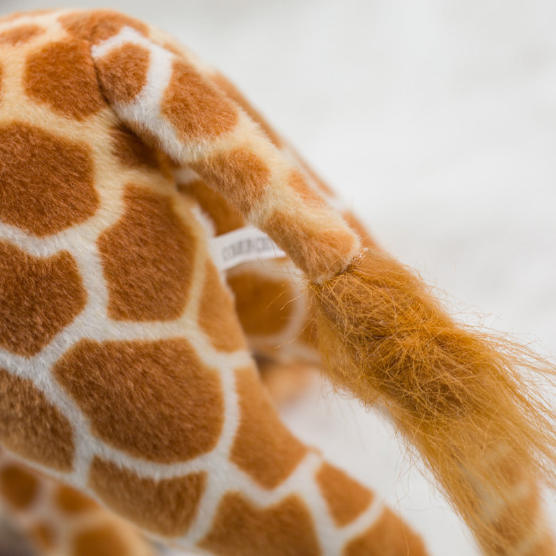 Hot Sale drop shipping offered lifelike movable joint standing plush giraffe toys