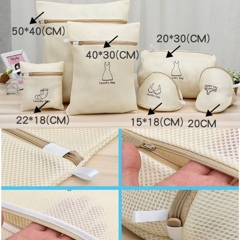 12set Bra Laundry Bags Mesh Wash Bags Washing Machine Bag