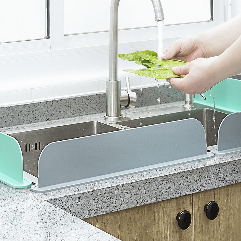 Baffle Board Faucet Gadgets Manufacture Top Seller Countertop Retractable Barrier Mat Silicone Sink Splash Guard