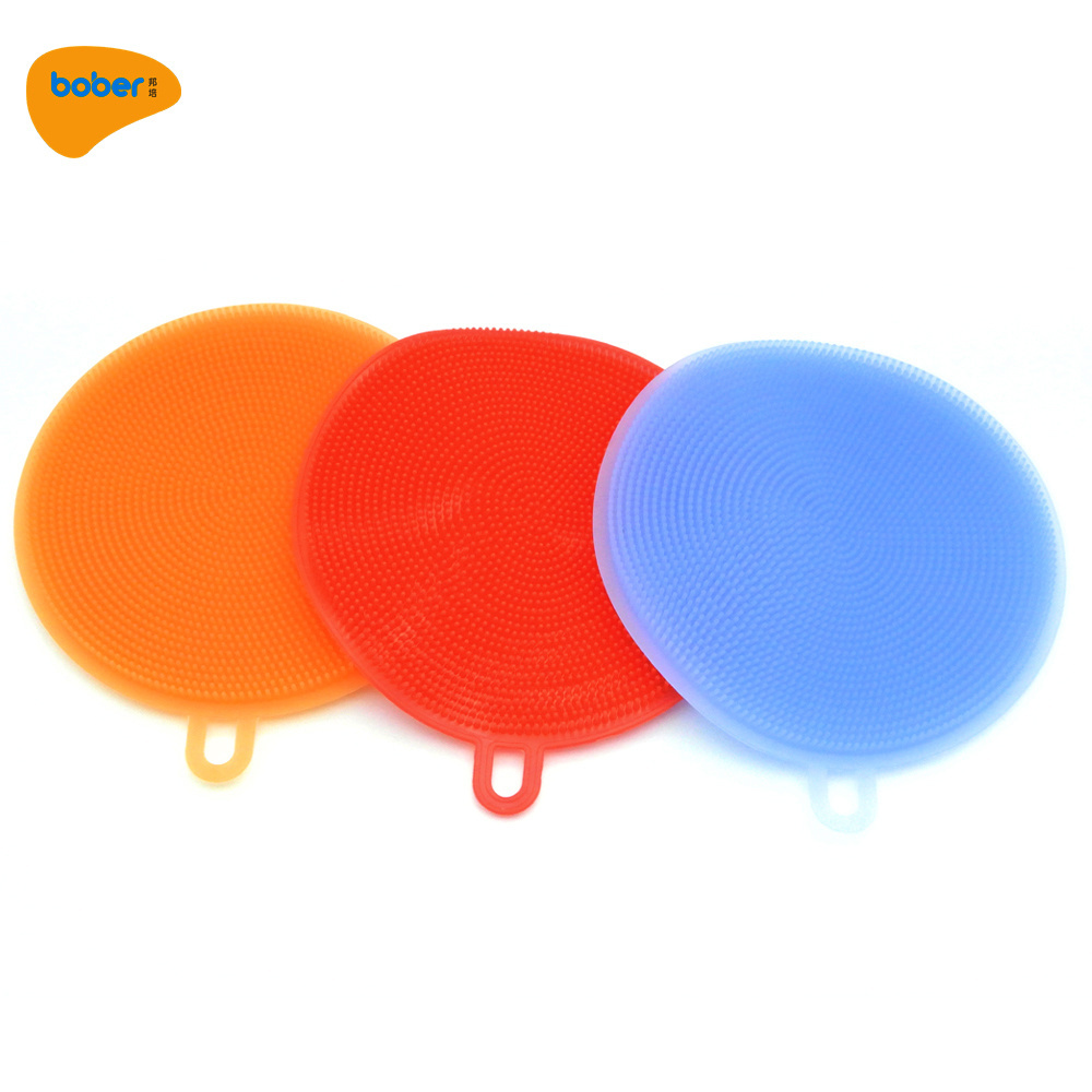 Food Grade Silicone Dish Sponge Antibacterial Magic Sponge Mildew-Free Dishwashing Better Sponges Smart Kitchen Scrubber