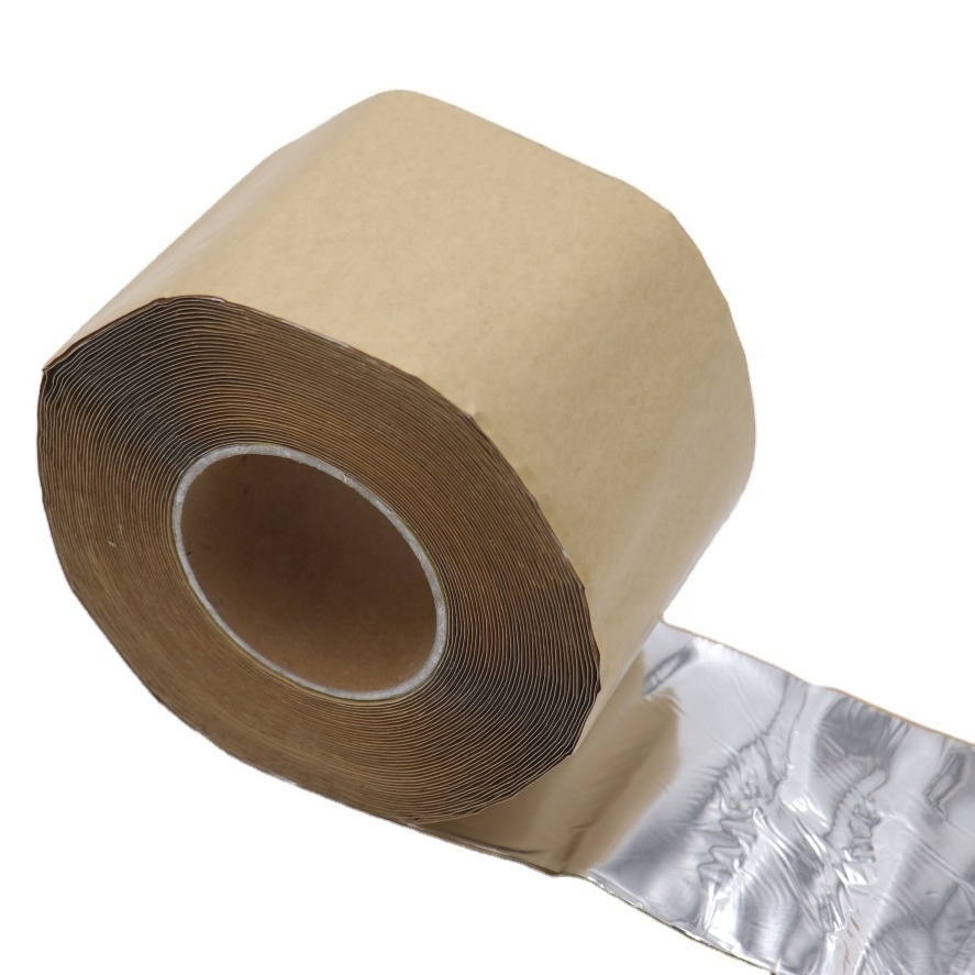 Aluminum Foil Tape with Butyl Rubber Adhesive for Window and Metal Roof Flashing/Patching