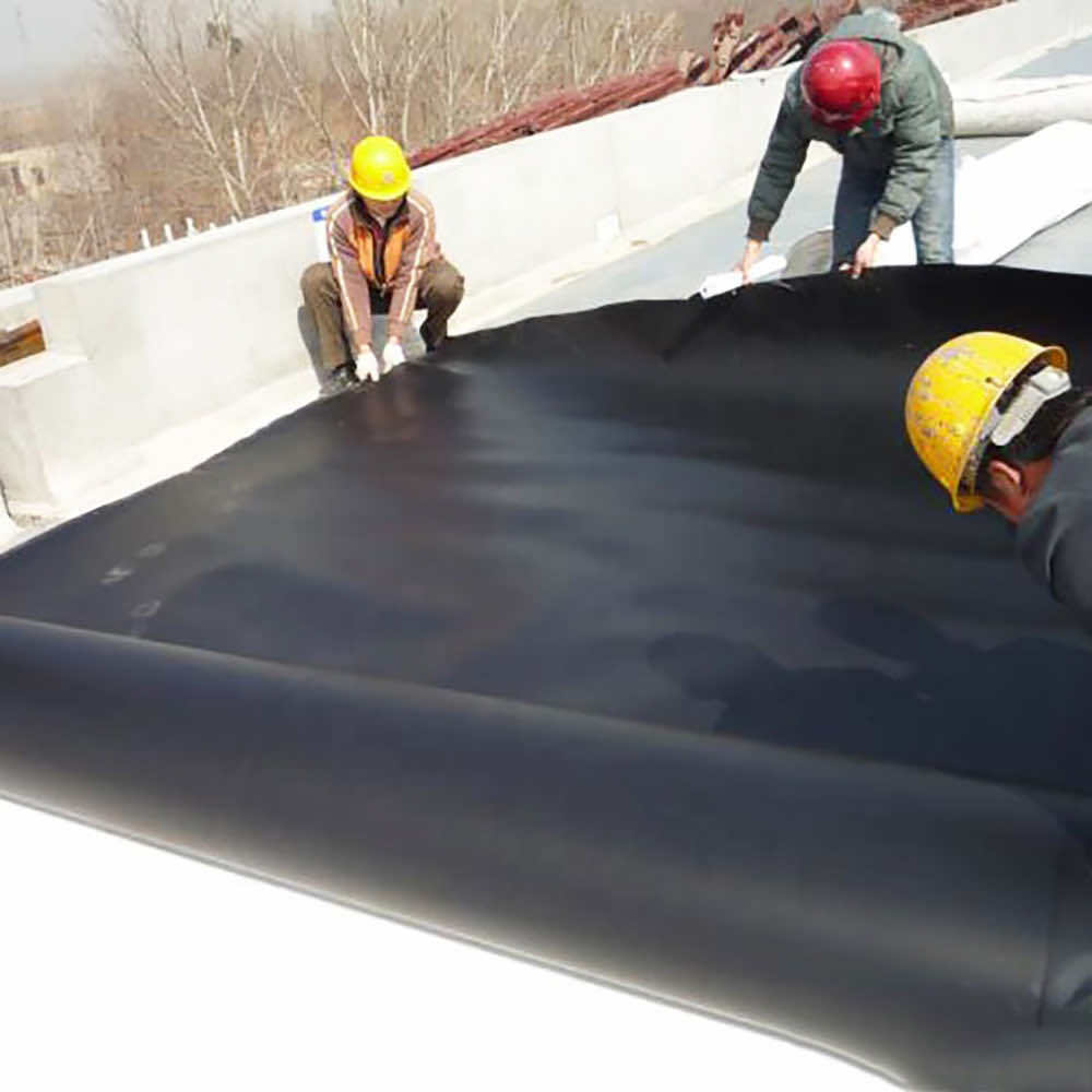 Waterstop black smooth 0.5mm-1.5mm epdm waterproofing membrane epdm rubber roofing for foot roof