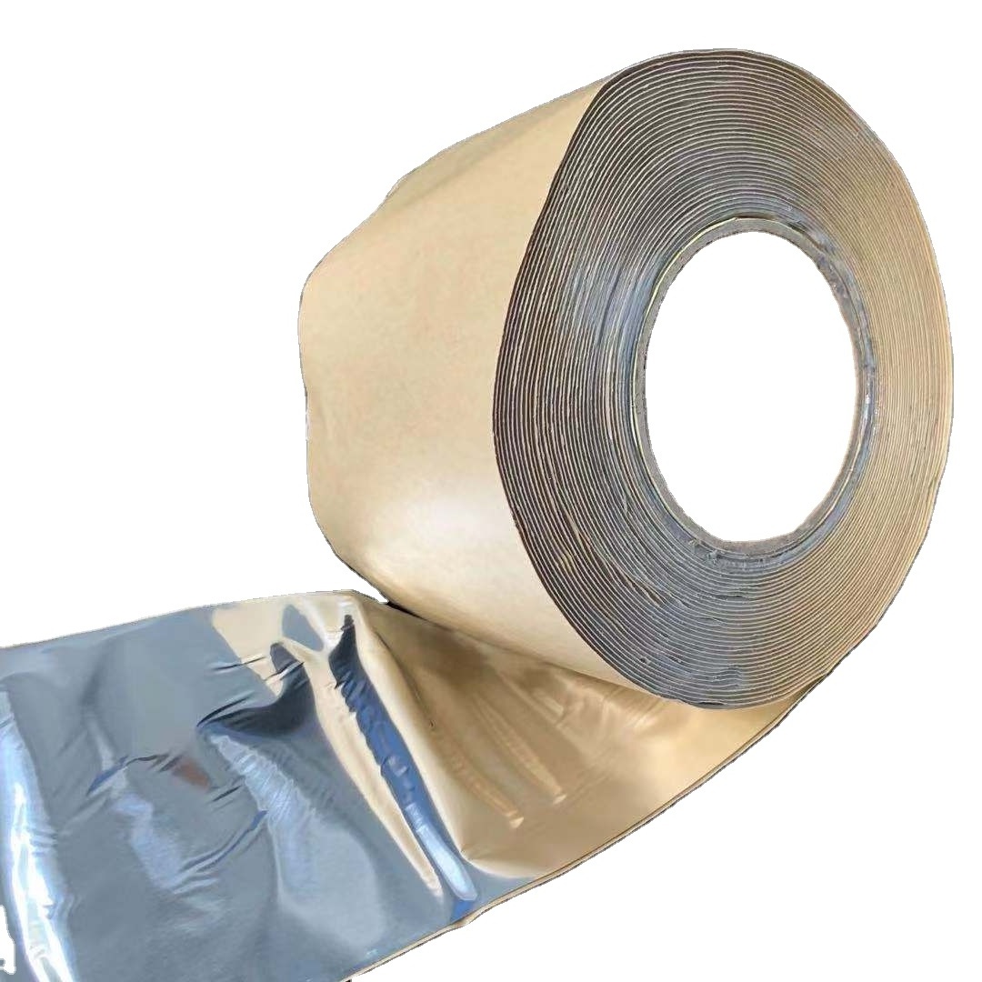 Waterproofing aluminum foil butyl rubber tape self adhesive for roofing waterproofing