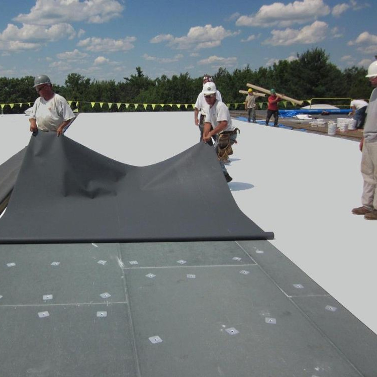 Waterstop black smooth 0.5mm-1.5mm epdm waterproofing membrane epdm rubber roofing for foot roof