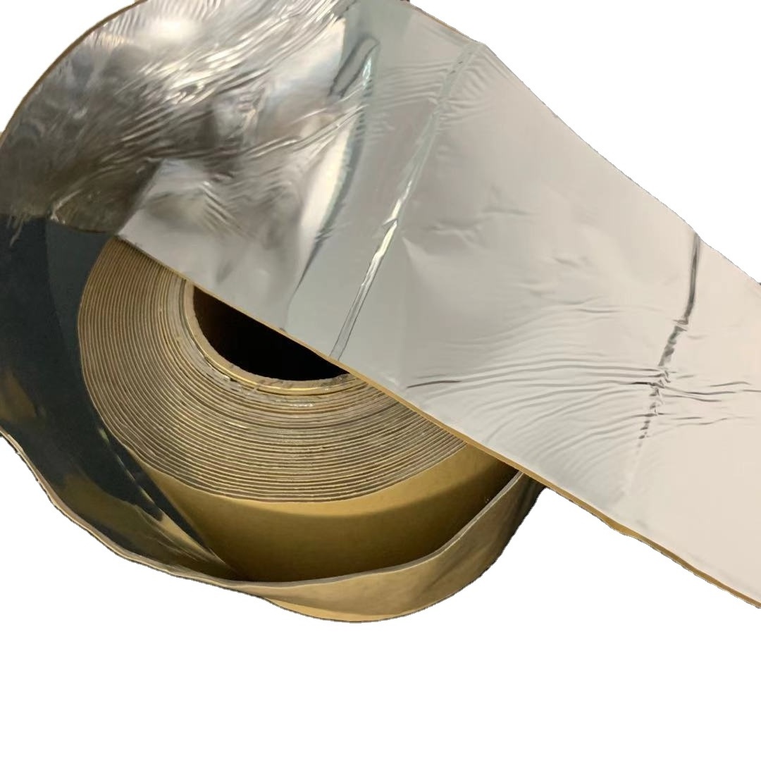 Waterproofing aluminum foil butyl rubber tape self adhesive for roofing waterproofing