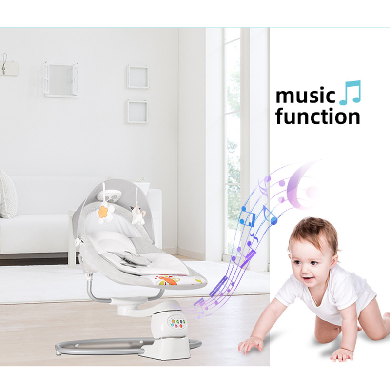 Electric rocking cradle baby rocker bouncer automatic swing with metal stand