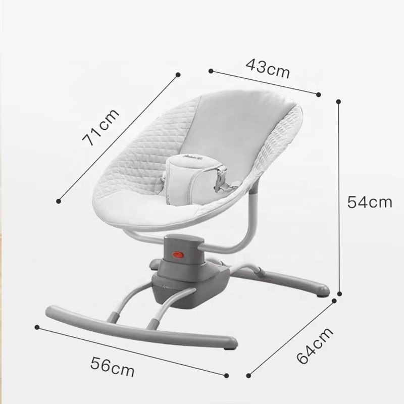 Portable modern newborn infant cradle bouncer smart swing chair remote control automatic electric baby rocker with music toy