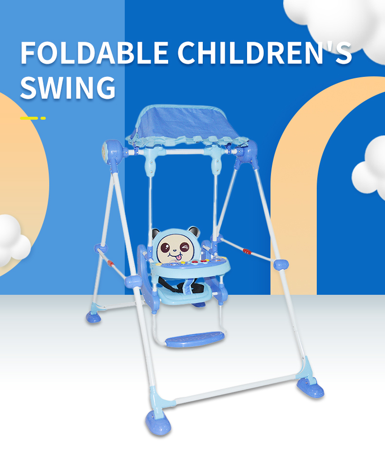 Wholesale   6-36 months Outdoor play hanging swing Folding children's swing with music box