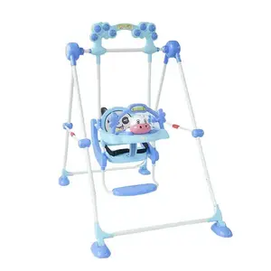 Wholesale   6-36 months Outdoor play hanging swing Folding children's swing with music box