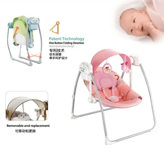 Modern new born baby bouncer portable ingenuity Automatic electric infants baby swing cradle sleeping bed baby swing chair