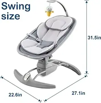 Stable structure infant dining cradle sleeping ingenuity musical automatic electric rocking baby swing chair