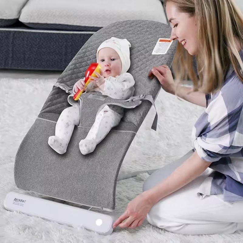 Multifunctional portable cradle indoor music doll toy infant rest swing rocker chair folding electric newborn baby bouncer