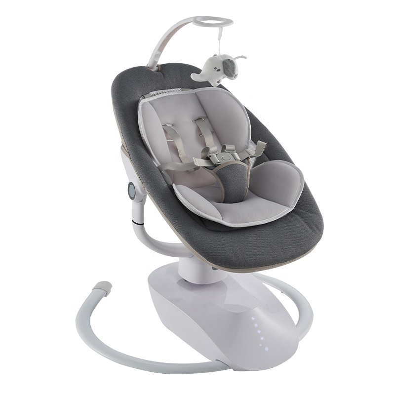 Modern newborn infant luxury automatic swing rocker chair remote control adjustable electric 3D shake baby bouncer