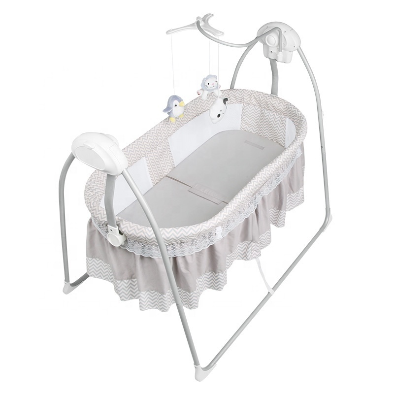 China factory wholesale baby crib electric cradle automatic baby swing bed baby cradle swing