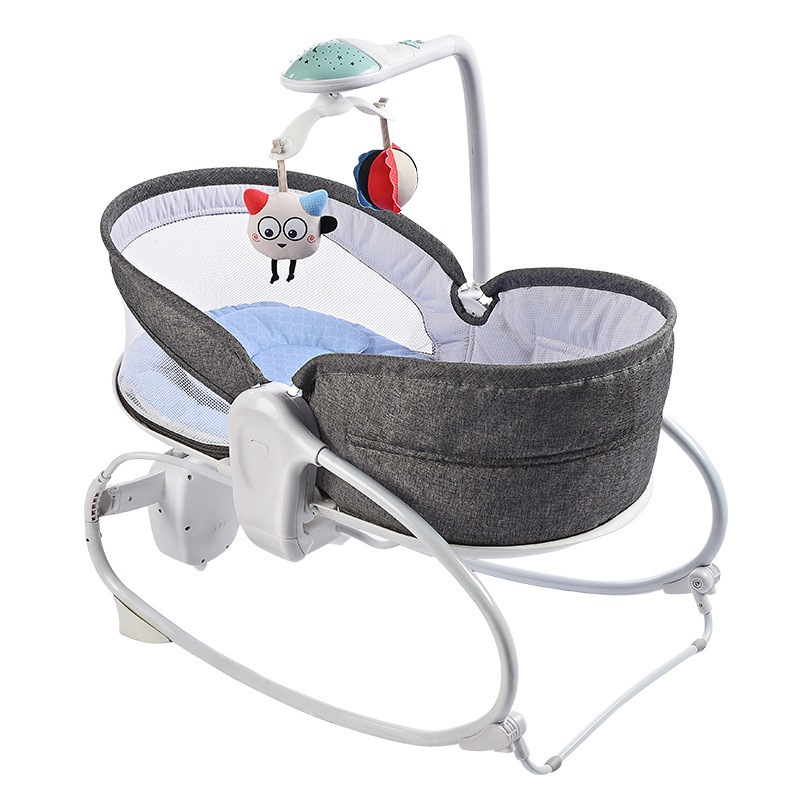 Baby Rocker Bouncer Chair Infant Comfort Swing Chair Lightweight Electric Rocking Cradle