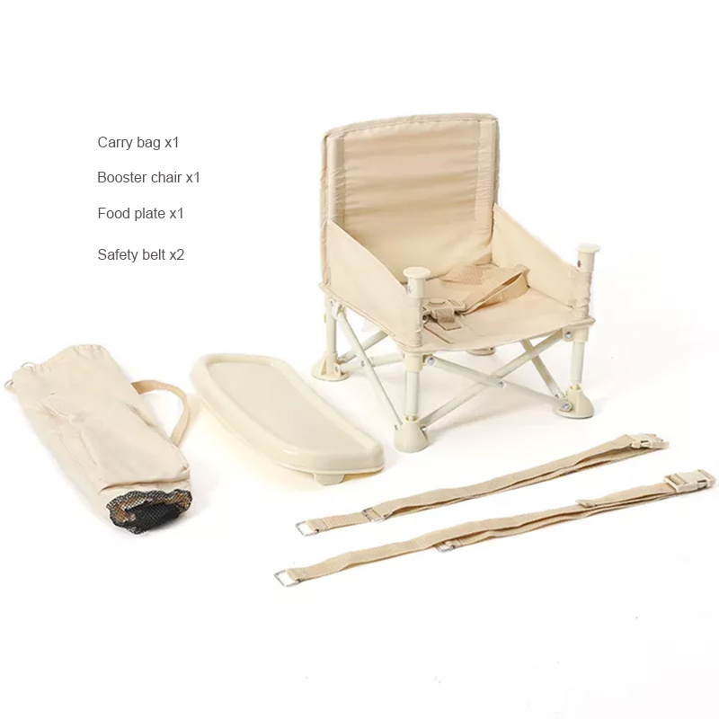 Custom color baby camping chair folding picnic traveling seat outdoor feeding booster chair