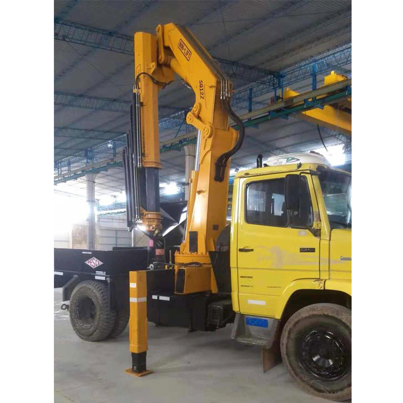 hydraulic 12 ton knuckle boom self loader truck mounted crane