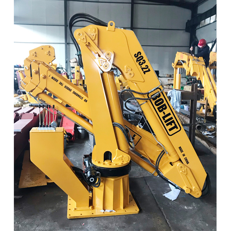 Loading Offshore Pedestal Cranes Hydraulic System Small Boat Crane 1250 _ Provided United States for Sale Marine Lifting Folding