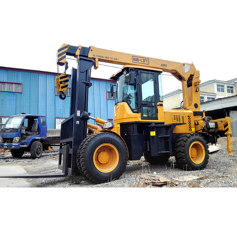 Forklift with Mounted Jib Crane