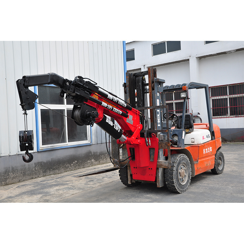 hydraulic 7ton telescopic boom forklift jib crane attachment