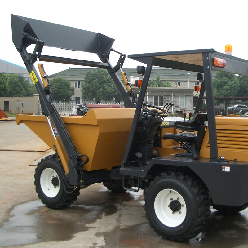 China Hot Sale 3 Ton Wheel Small Mini Dumper Tipper Truck Dumper 4x4 Diesel Dumper Truck Construction Beach Machine For Sales