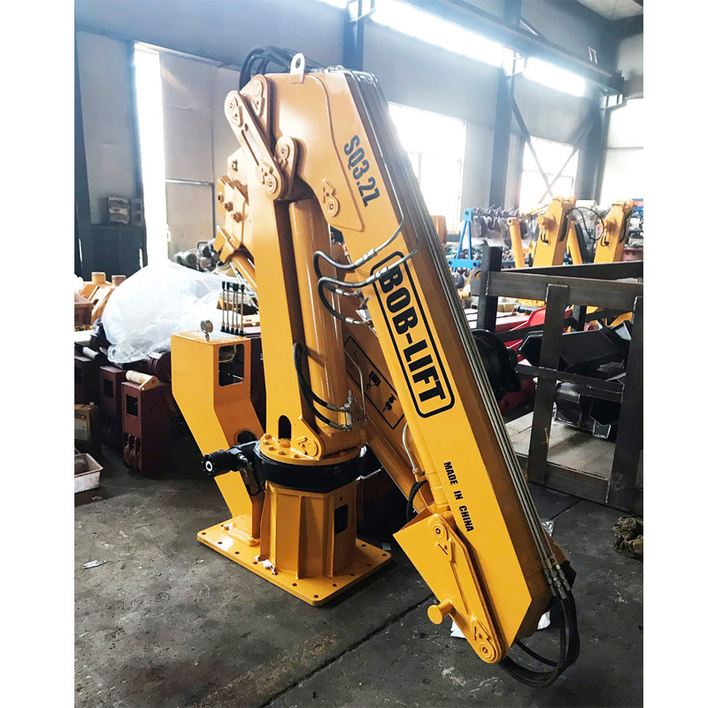 Loading Offshore Pedestal Cranes Hydraulic System Small Boat Crane 1250 _ Provided United States for Sale Marine Lifting Folding