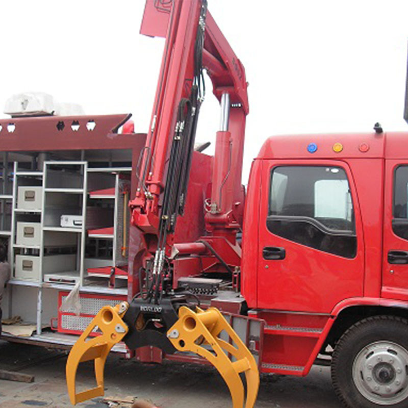 Forest Crane Hydraulic Truck Mounted Lifting Crane Timber Trailer Crane