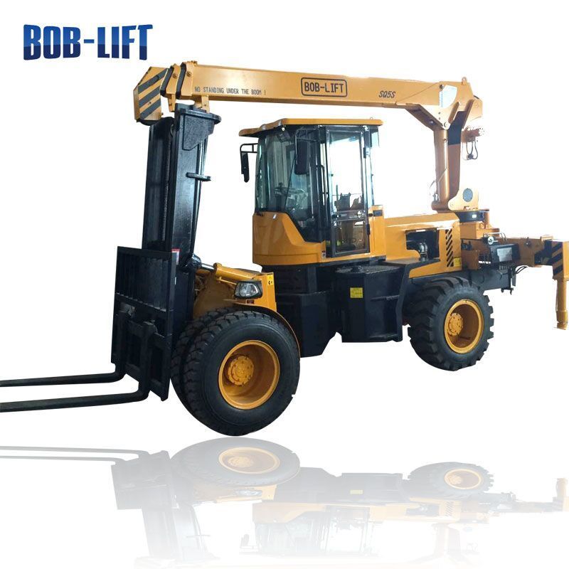 BOB-LIFT  1 ton 2 ton Hydraulic Forklift Flying Jib Crane Electric Forklift Telescopic Jib Crane