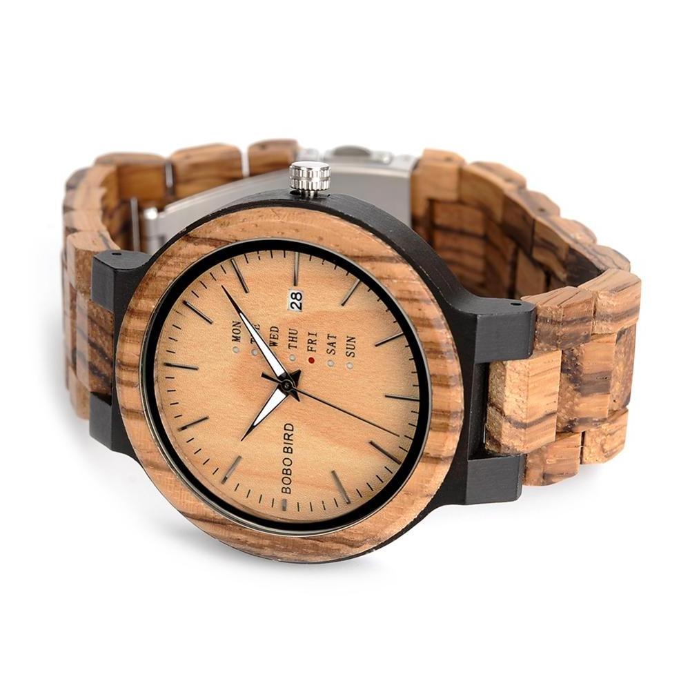 BOBO BIRD Hot sales stylish wrist Watch mens Wood luxury with Chronograph Quartz Watches