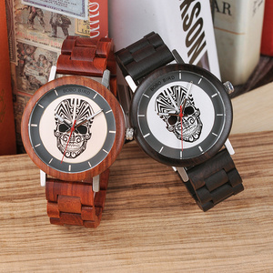 Couple Watches BOBO BIRD Personalized Skeleton Wood Watches