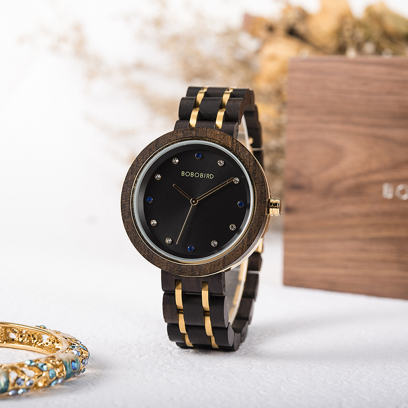 2020 BOBO BIRD Fashion Ladies wood watch with Japan movement custom oem for ladies watches sale