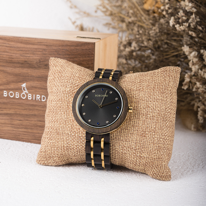 2020 BOBO BIRD Fashion Ladies wood watch with Japan movement custom oem for ladies watches sale