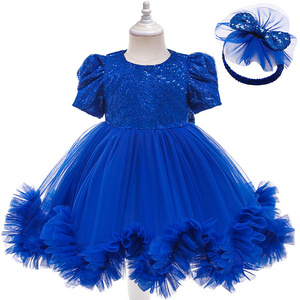 1st Year Birthday Dress Infant Sequin Party Princess Dress Baby Dress For Baby Girls Carnival Costume Newborn Clothes